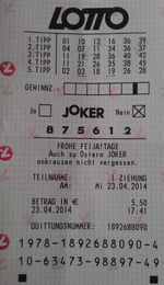 Lotto-Gewinner für Österreich Lotto