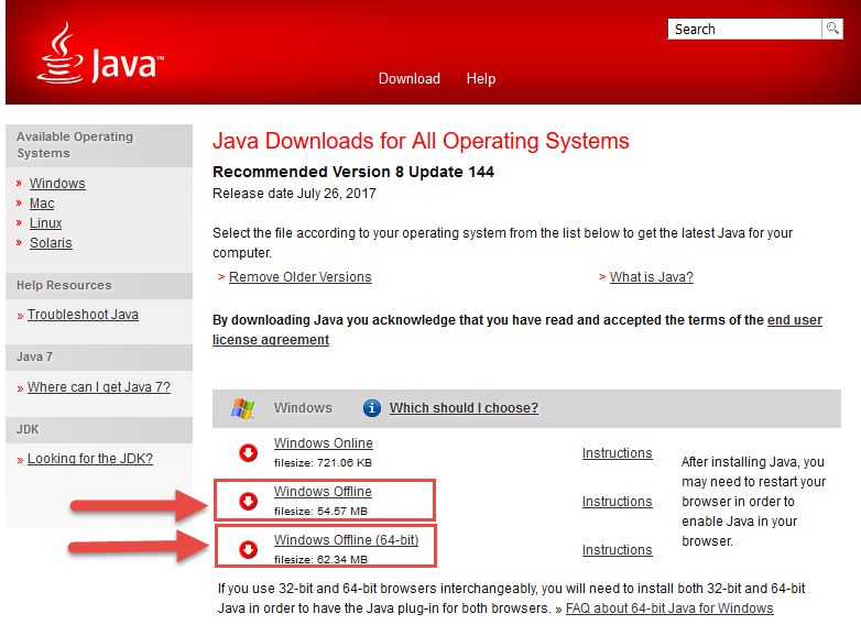 Download Java 8