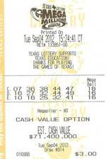 Lotto winner for USA Mega Millions