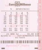 Ganador de la lotería para EuroMillions