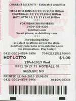 Lotto winner for USA Hot Lotto