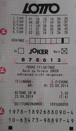 Lotto winner for Austria Lotto