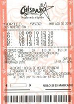 Winning Mexico Chispazo ticket