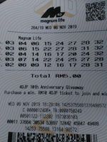 Winning Malaysia Magnum Life ticket