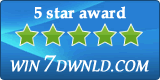 瑪佳優樂透軟獲得 Win7Dwnld.com 的五星級獎項