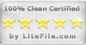 Certified 100% clean by LiteFile
